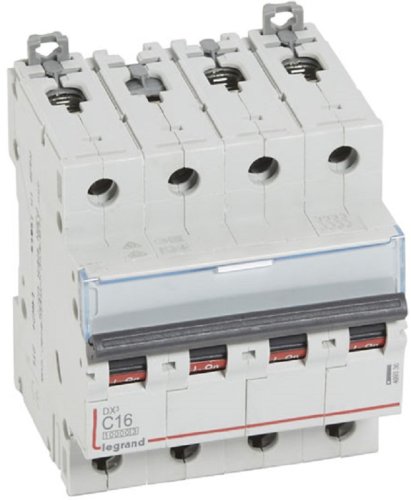 Выключатель автоматический Legrand DX3-E 10000 4п 16А C 16кА картинка